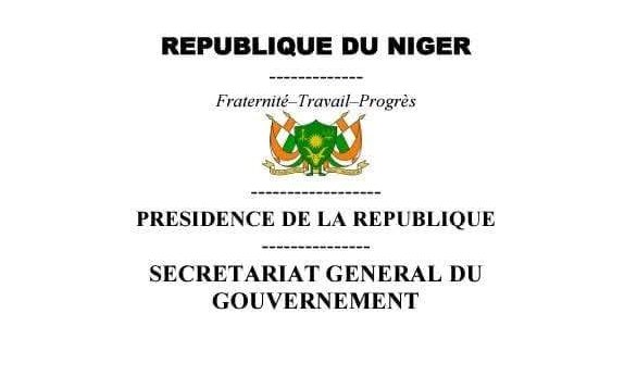 Secretariat general du gouvernement Niger