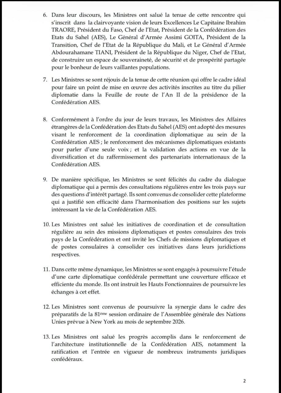 AES : les ministres des Affaires étrangères renforcent la coordination diplomatique de la Confédération