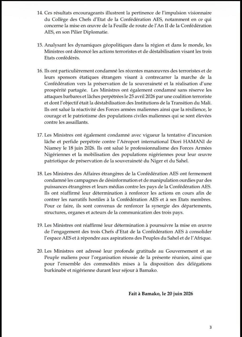 AES : les ministres des Affaires étrangères renforcent la coordination diplomatique de la Confédération