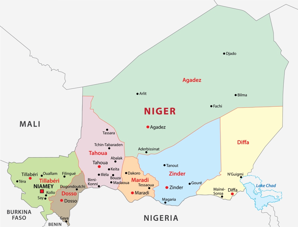 Carte Niger 
