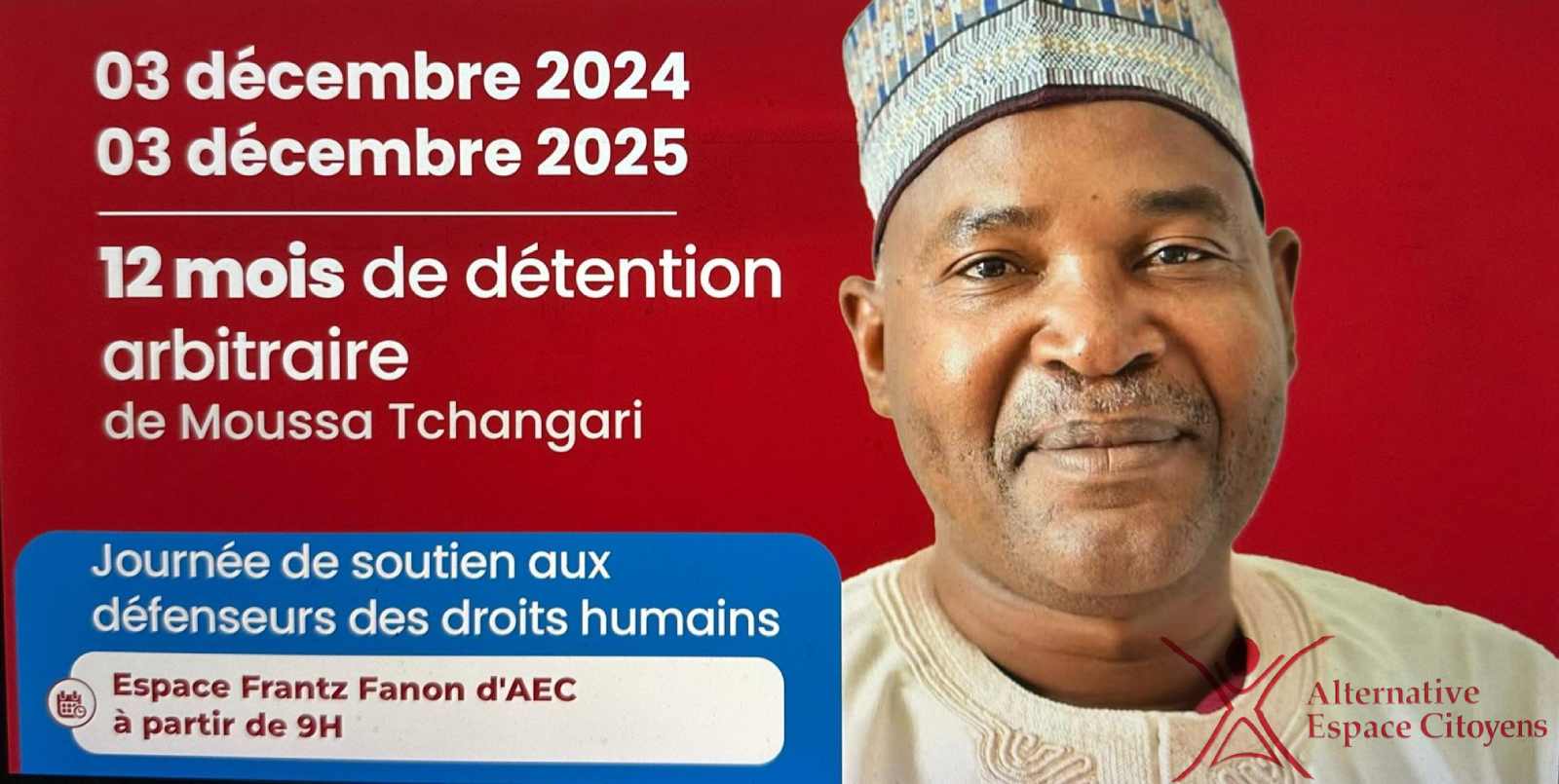 niger un an de detention de moussa tchangari la societe civile relance la mobilisation