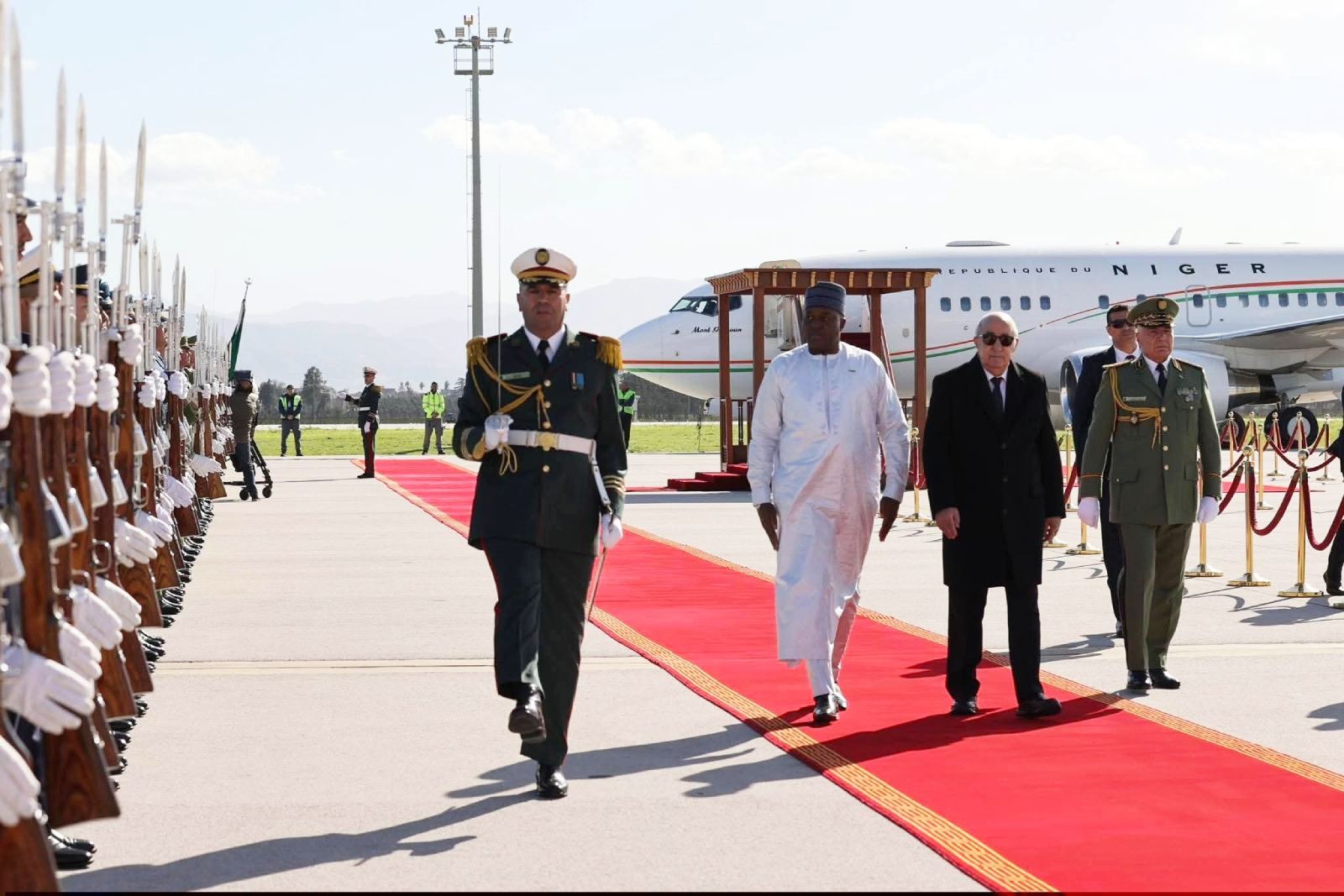 cooperation niger algerie abdourahamane tiani accueilli par le president tebboune a alger 1