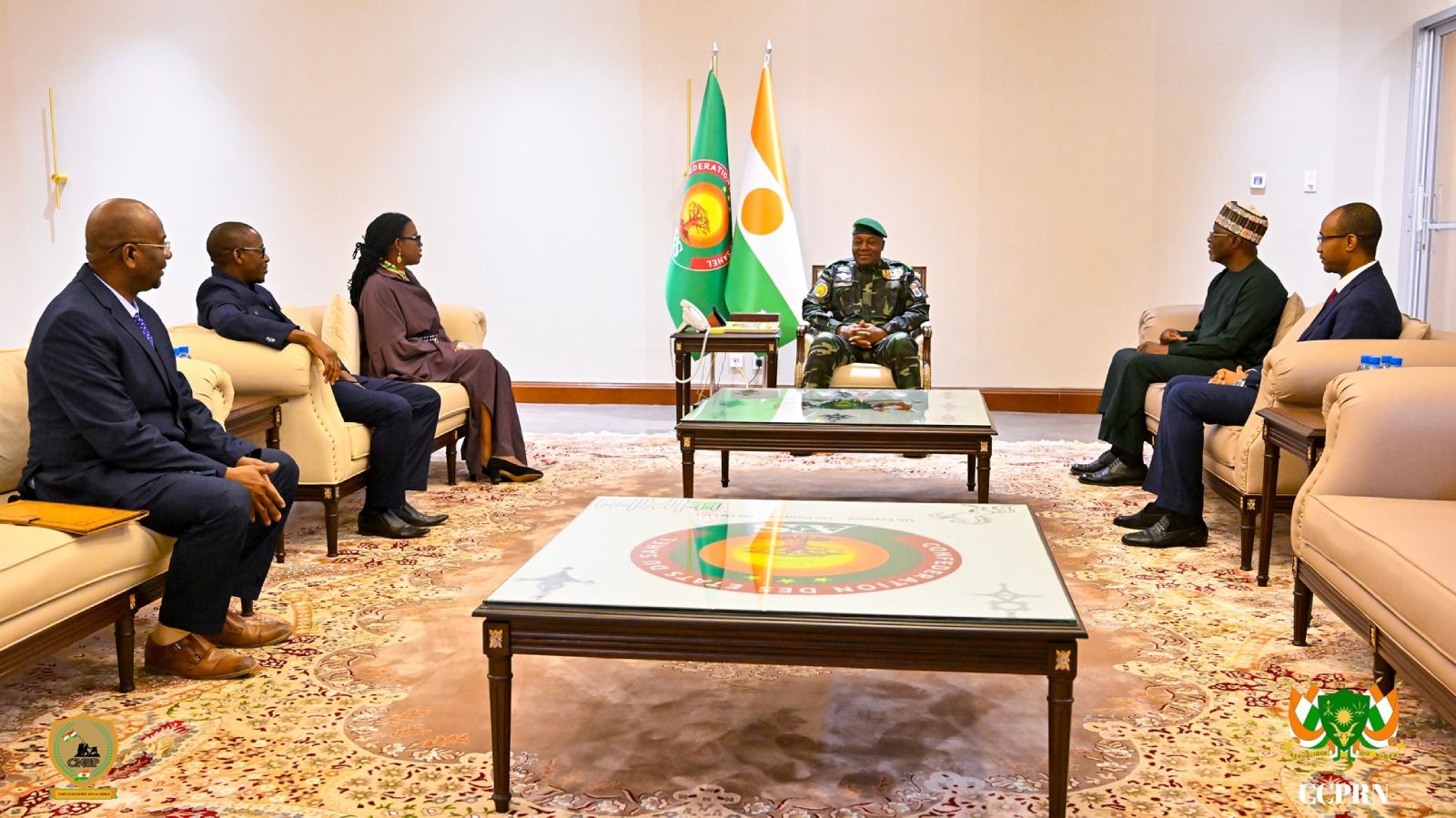 niger nations unies le president abdourahamane tiani recoit mama keita en fin de mission au niger