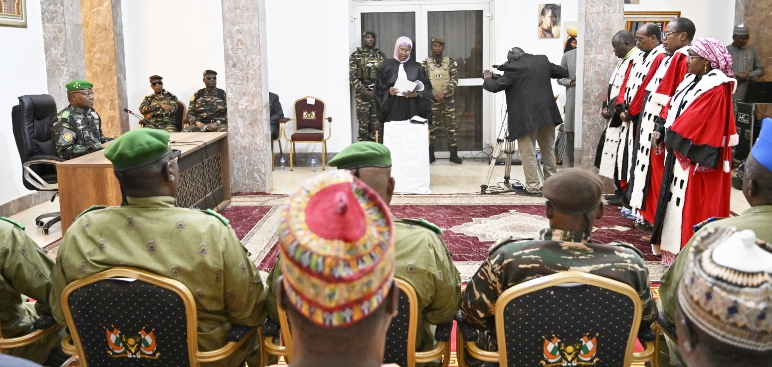 prestations de serment a la presidence le president abdourahamane tiani reaffirme lindependance et le role central de la cour des comptes