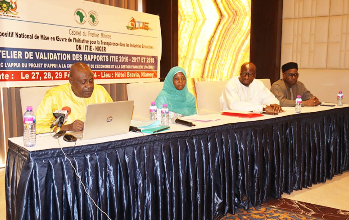 Atelier de validation des rapports itie 2016 2017 et 2018