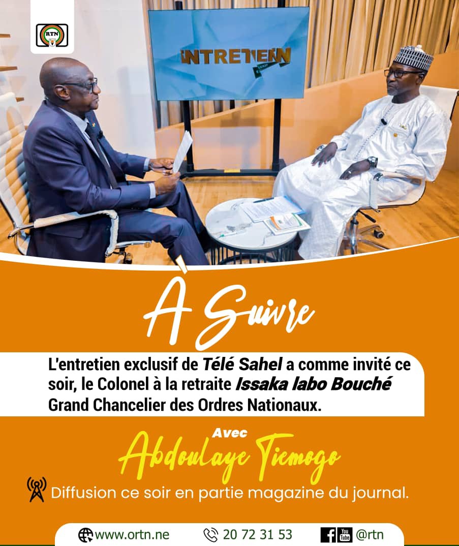 entretien exclusif sur tele sahel le colonel a la retraite issaka iabo bouche a lhonneur